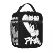 Astro Boy Printed Anime Black Insulated Lunch Bag