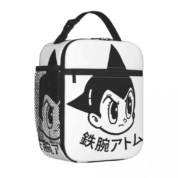 Astro Boy Anime White Insulated Lunch Bag
