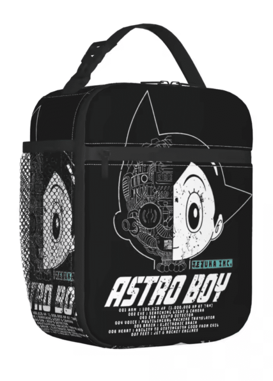 Anime Astro Boy Print Insulated Lunch Bag