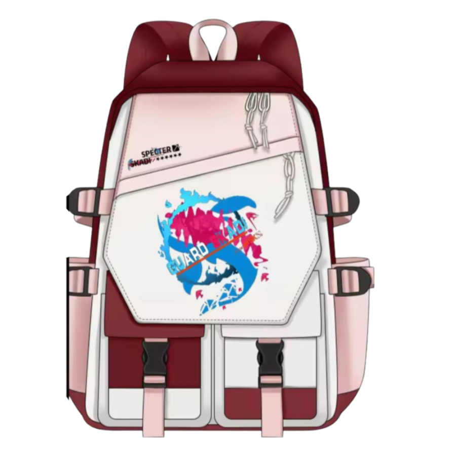 Anime Arknights Skadi With Guard Backpack