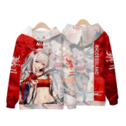 Anime Arknights Nian Red Hoodie