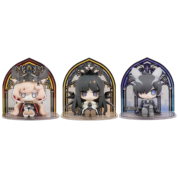 3Pcs Anime Arknights Viviana And Virtuosa With Lessing Action Figure Toy