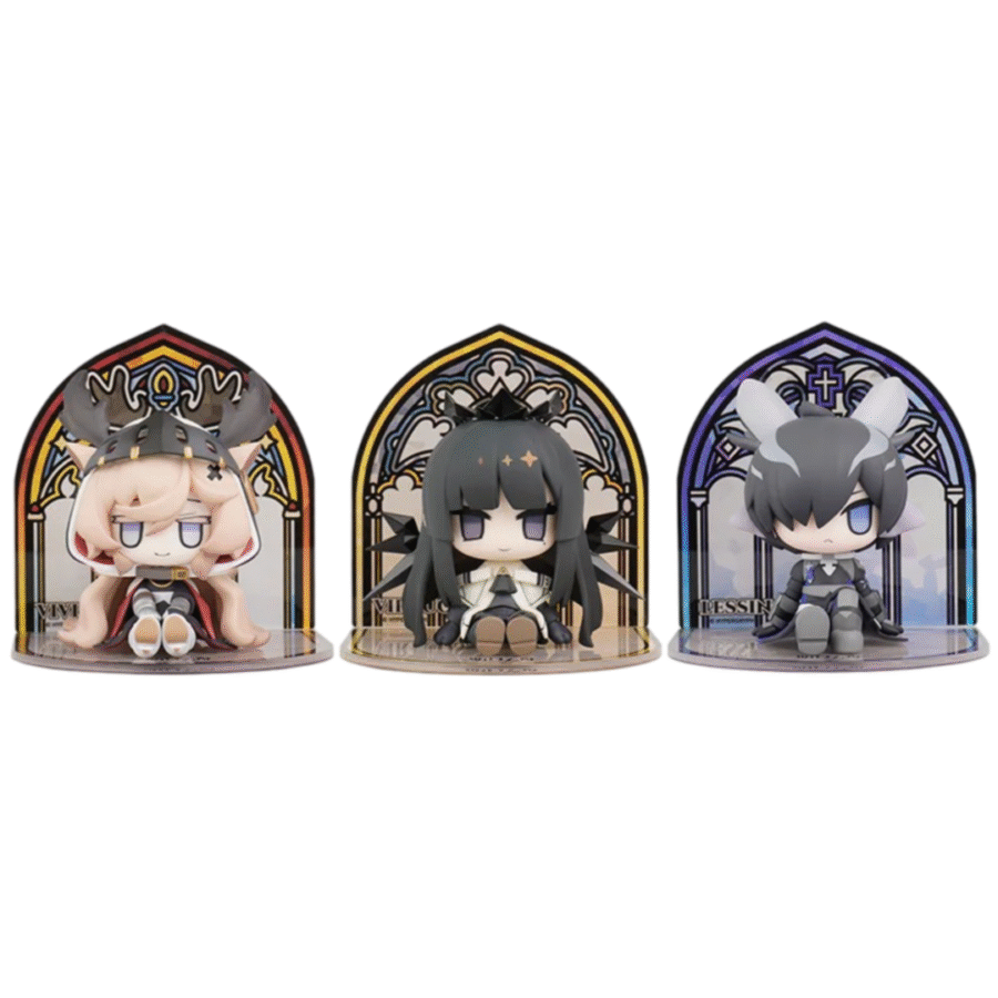 3Pcs Anime Arknights Viviana And Virtuosa With Lessing Action Figure Toy 3Pcs Anime Arknights Viviana And Virtuosa With Lessing Action Figure Toy