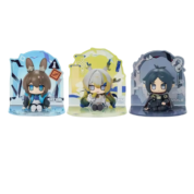 3Pcs Anime Arknights Amiya And Shu With Zuo Le Action Figure Toy