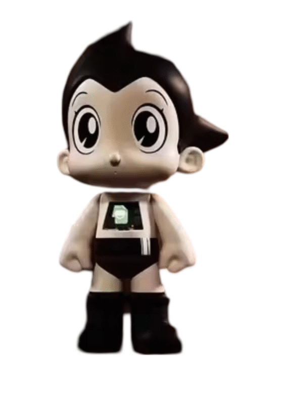 Anime Astro Boy Go Earth Heroes Series 1st Generation Black And White Action Figure Toy