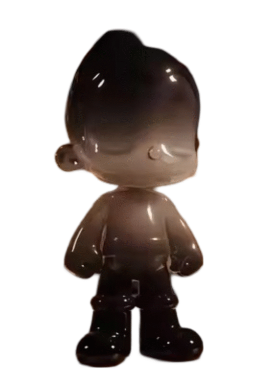 Anime Astro Boy Go Earth Heroes Series 1st Generation Transparent Black Action Figure Toy