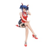 17cm Anime Arknights Ch'en Lungmen Red Sitting Action Figure Toy