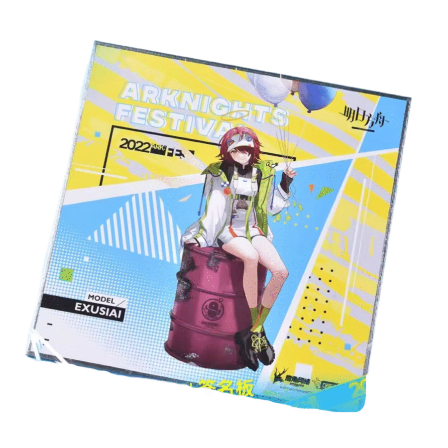 Anime Arknights Exusiai Shikishi Board Anime Arknights Exusiai Shikishi Board