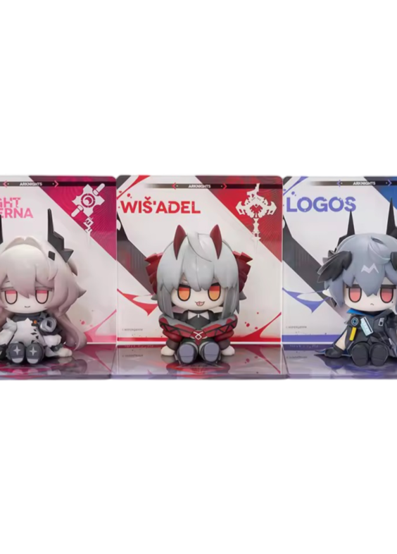 3Pcs Anime Arknights Logos And Civilight Eterna With Wiš'adel Mini Action Figure Toy