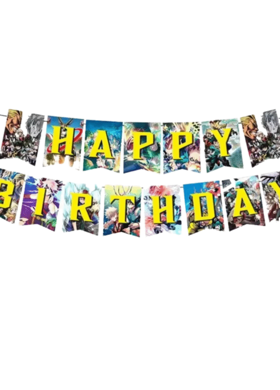 Anime My Hero Academia Pull The Flag Birthday Party Decorations