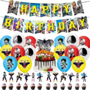 Anime My Hero Academia Birthday Party Decorations Set