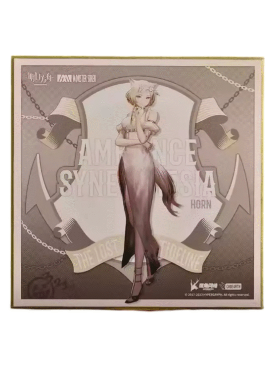 Anime Arknights Horn Shikishi Board