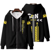 A Certain Magical Anime Index Misaka Mikoto Black Zipper Hoodie