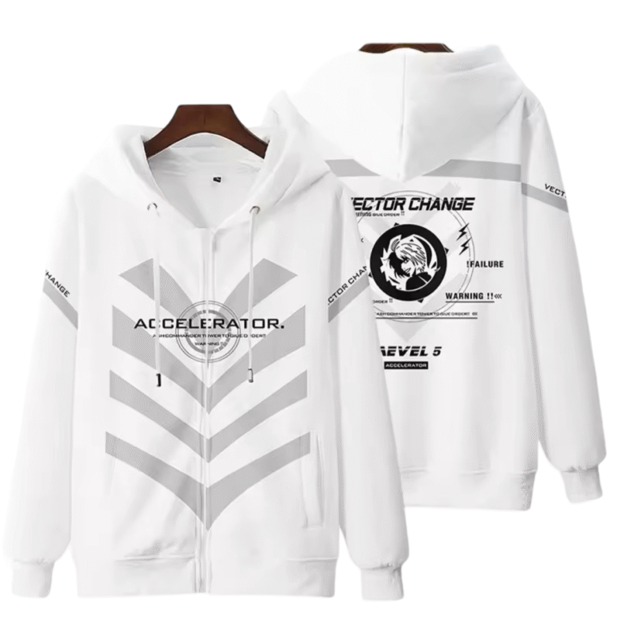 Anime A Certain Magical Index Accelerator Zipper Hoodie Anime A Certain Magical Index Accelerator Zipper Hoodie