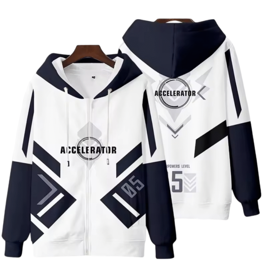 Anime A Certain Magical Index Accelerator Casual Zipper Hoodie Anime A Certain Magical Index Accelerator Casual Zipper Hoodie