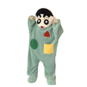 Anime Crayon Shin-Chan Winter Green Pajamas