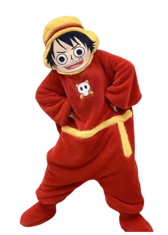 Anime One Piece Monkey D. Luffy Winter Pajamas