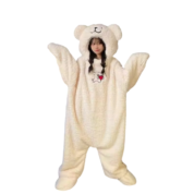 Anime Bear Winter White Pajamas