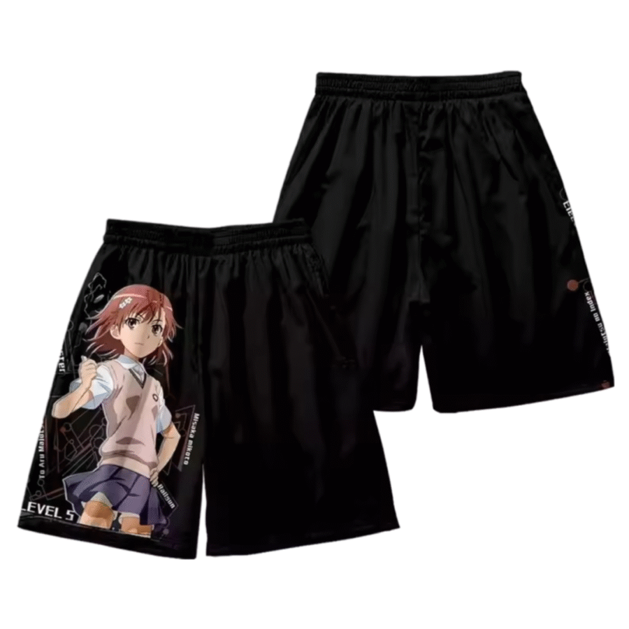 Anime A Certain Magical Index Mikoto Misaka Casual Black Shocks Anime A Certain Magical Index Mikoto Misaka Casual Black Shocks