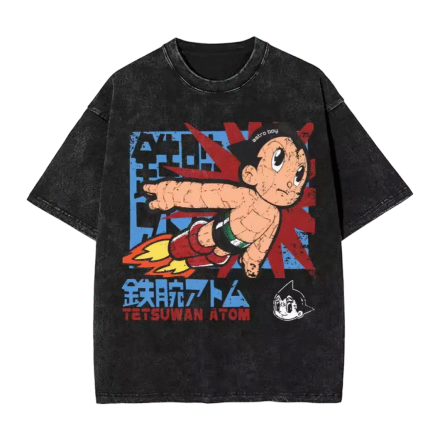 Anime Astro Boy Mighty Atom Short Sleeve T-Shirt Anime Astro Boy Mighty Atom Short Sleeve T-Shirt