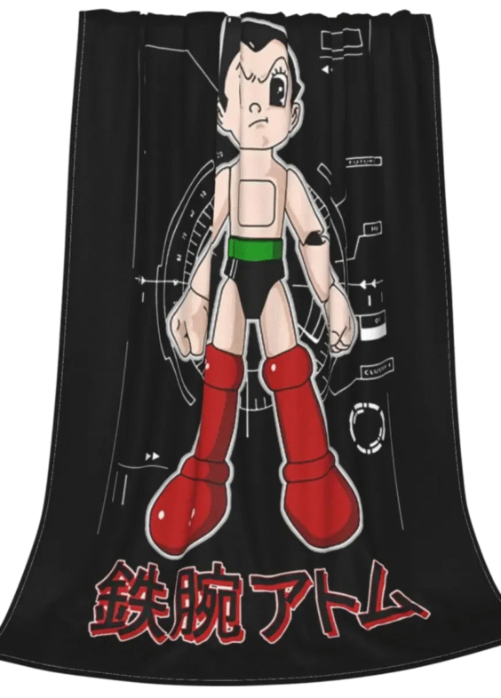 Anime Astro Boy Mighty Atom Throw Blanket