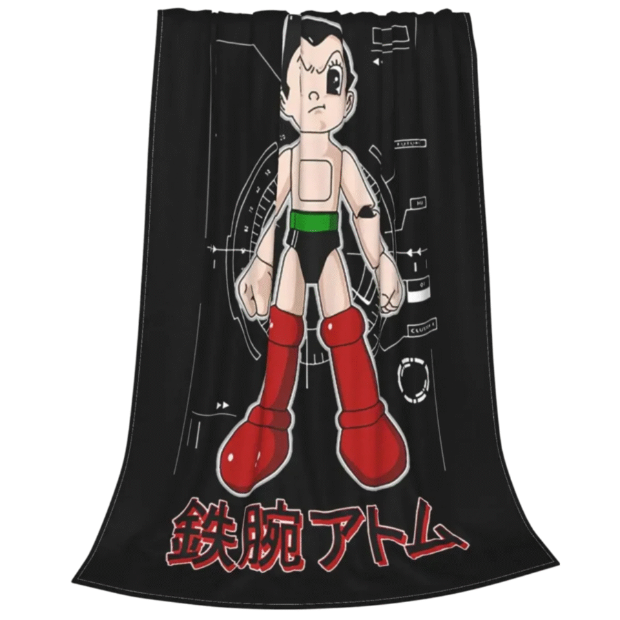 Anime Astro Boy Mighty Atom Throw Blanket Anime Astro Boy Mighty Atom Throw Blanket