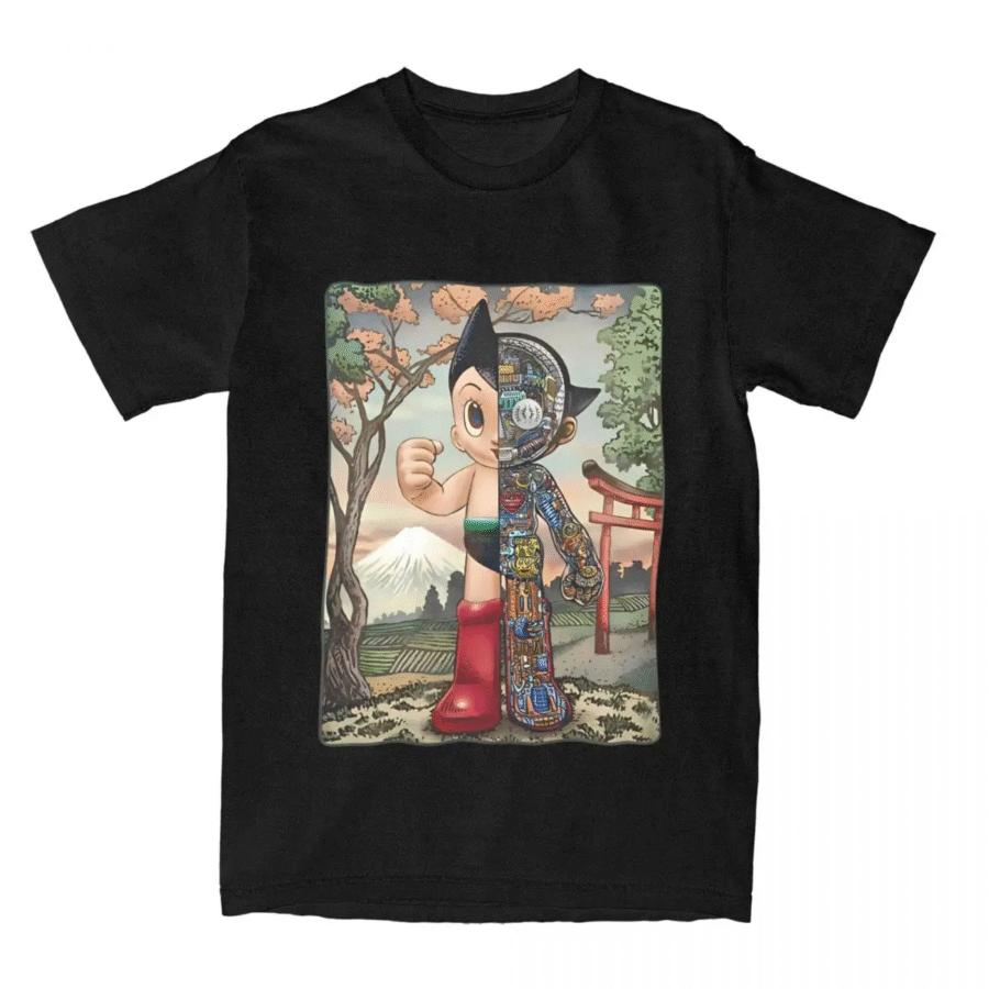 Anime Astro Boy Casual Short Sleeve T-Shirt Anime Astro Boy Casual Short Sleeve T-Shirt