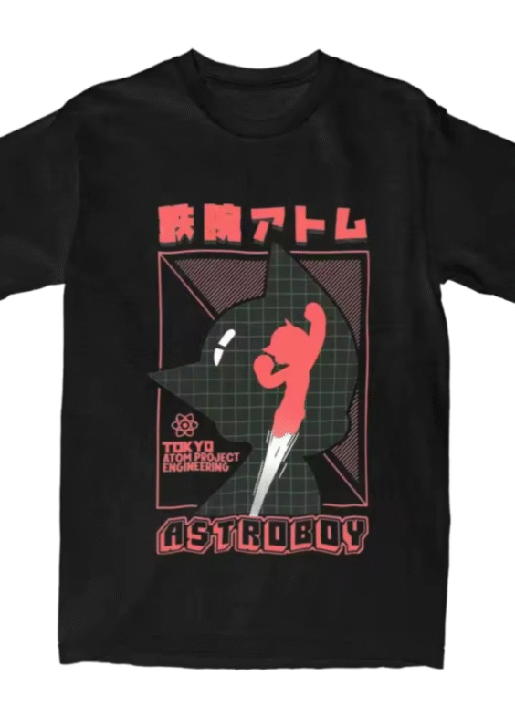 Anime Astro Boy Short Sleeve O Neck T-Shirt