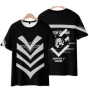 Anime A Certain Magical Index Accelerator Short Sleeve Black T-Shirt