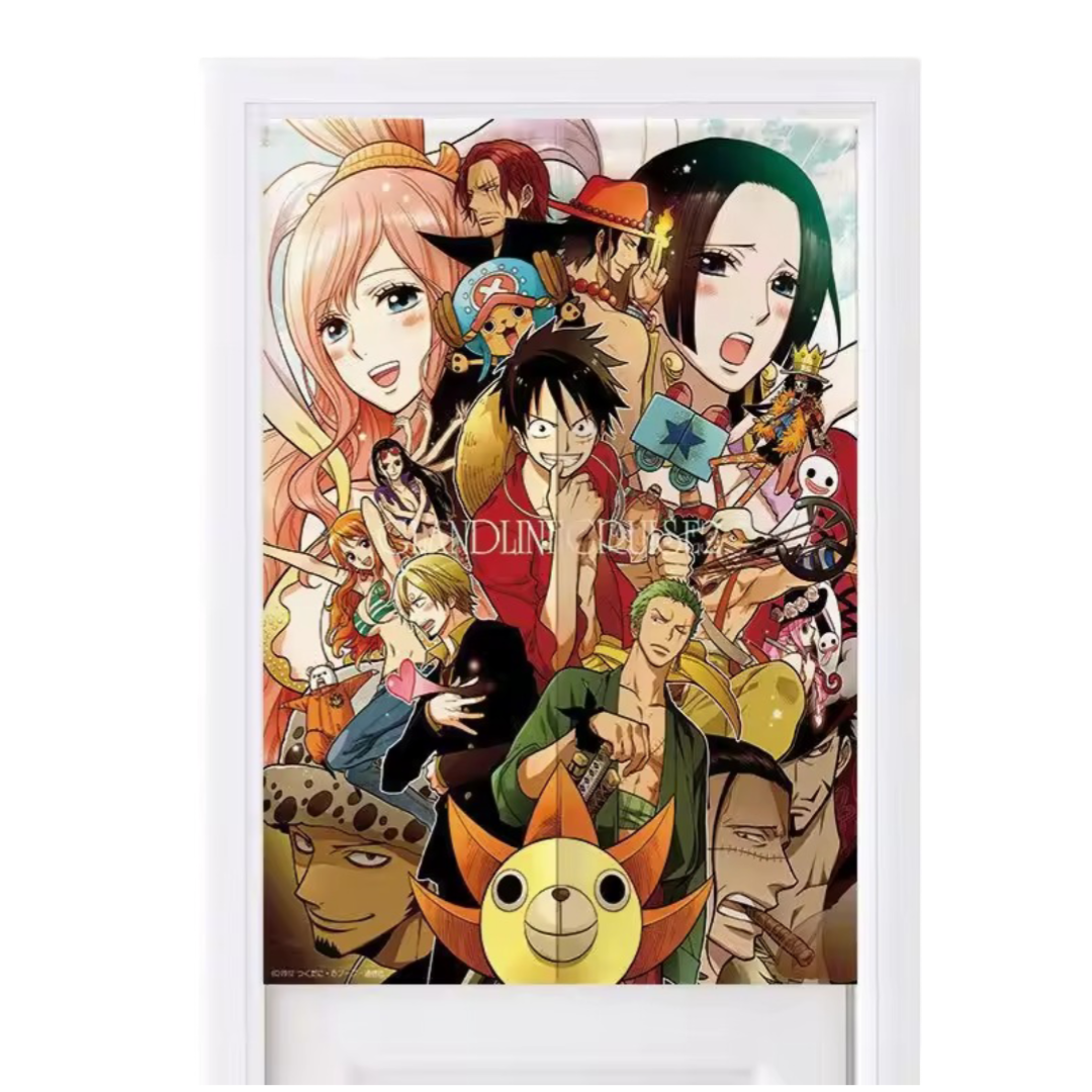 Anime One Piece Character Door Curtains Anime One Piece Character Door Curtains