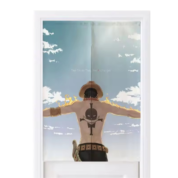 Anime One Piece Portgas D. Ace Door Curtains