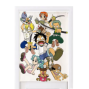 Anime One Piece Luffy With Friends Door Curtains