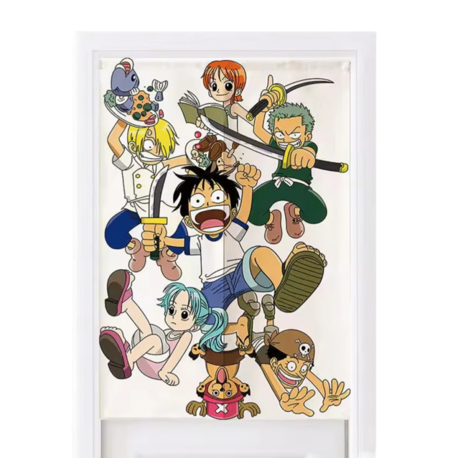 Anime One Piece Luffy With Friends Door Curtains Anime One Piece Luffy With Friends Door Curtains