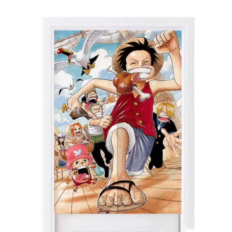 One Piece Anime Straw Hat Pirates Door Curtains One Piece Anime Straw Hat Pirates Door Curtains