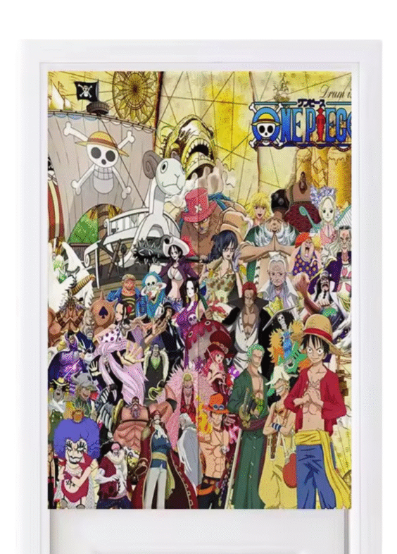 One Piece Anime Character Door Curtains