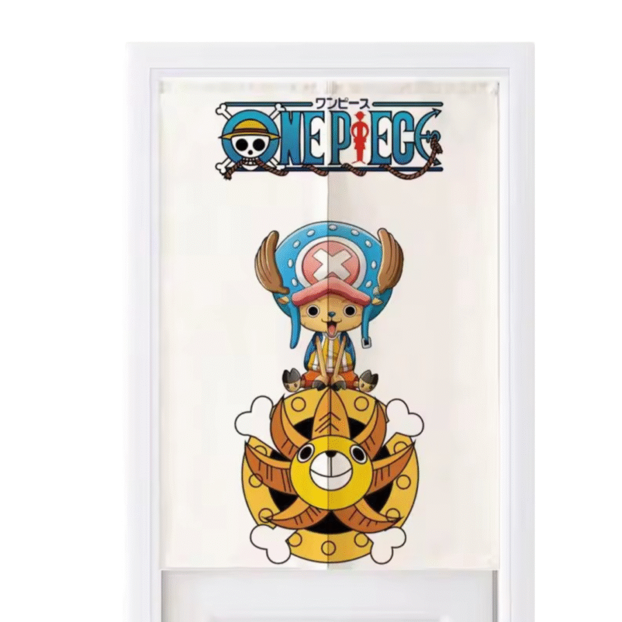 Anime One Piece Thousand Sunny With Chopper Door Curtains Anime One Piece Thousand Sunny With Chopper Door Curtains