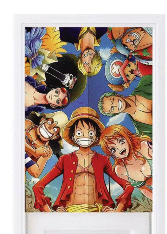 One Piece Straw Hat Pirates Anime Door Curtains