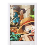 Anime One Piece Luffy And Ace With Sabo Door Curtains