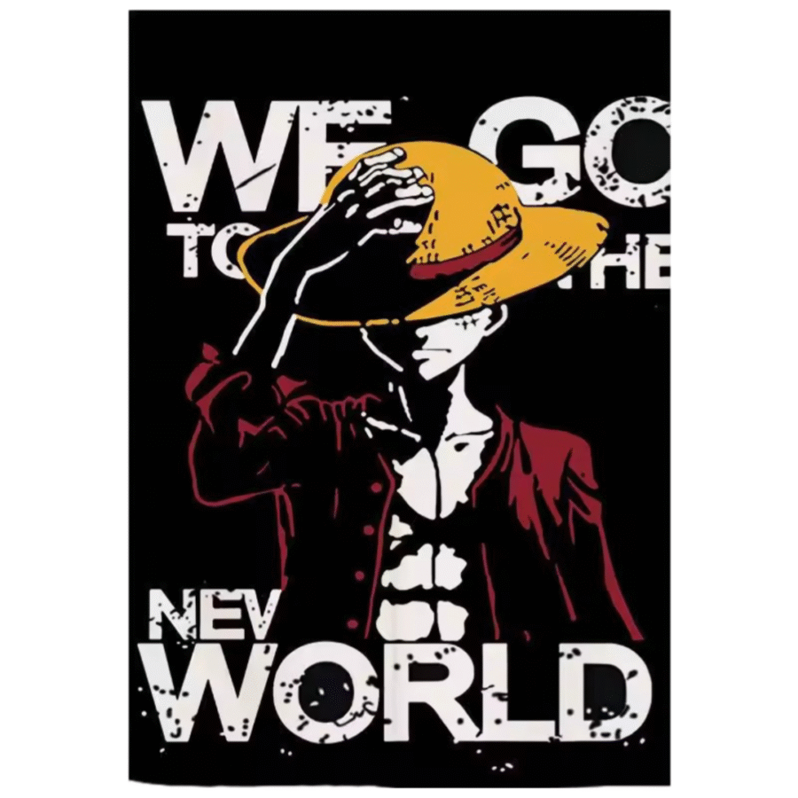 Anime One Piece Monkey D. Luffy Printed Door Curtains Anime One Piece Monkey D. Luffy Printed Door Curtains