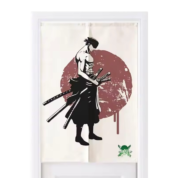 Anime One Piece Roronoa Zoro Printed Door Curtains