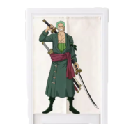 Anime One Piece Roronoa Zoro Door Curtains