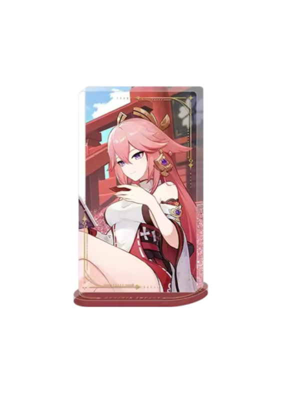 Anime Genshin Impact Yae Miko Acrylic Stand Desktop Ornament