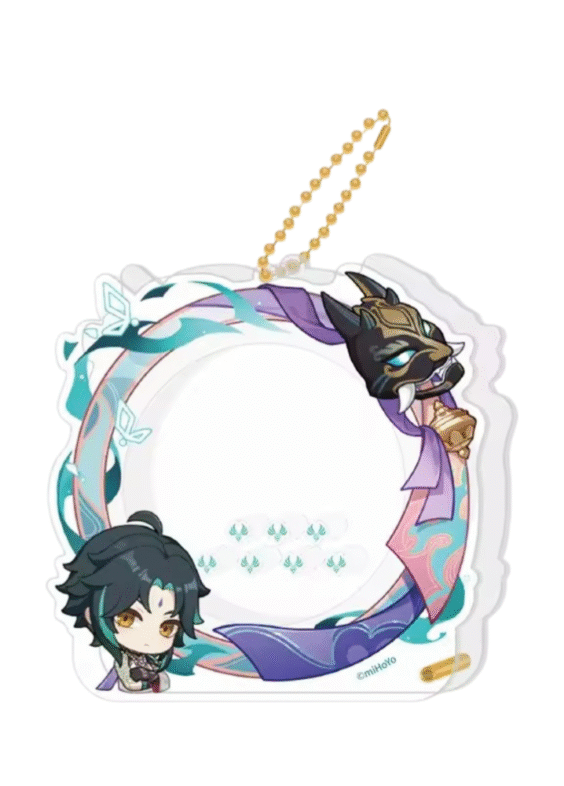 Anime Genshin Impact Xiao Acrylic Storage Keychain