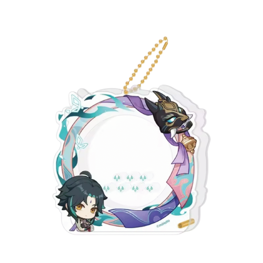 Anime Genshin Impact Xiao Acrylic Storage Keychain Anime Genshin Impact Xiao Acrylic Storage Keychain