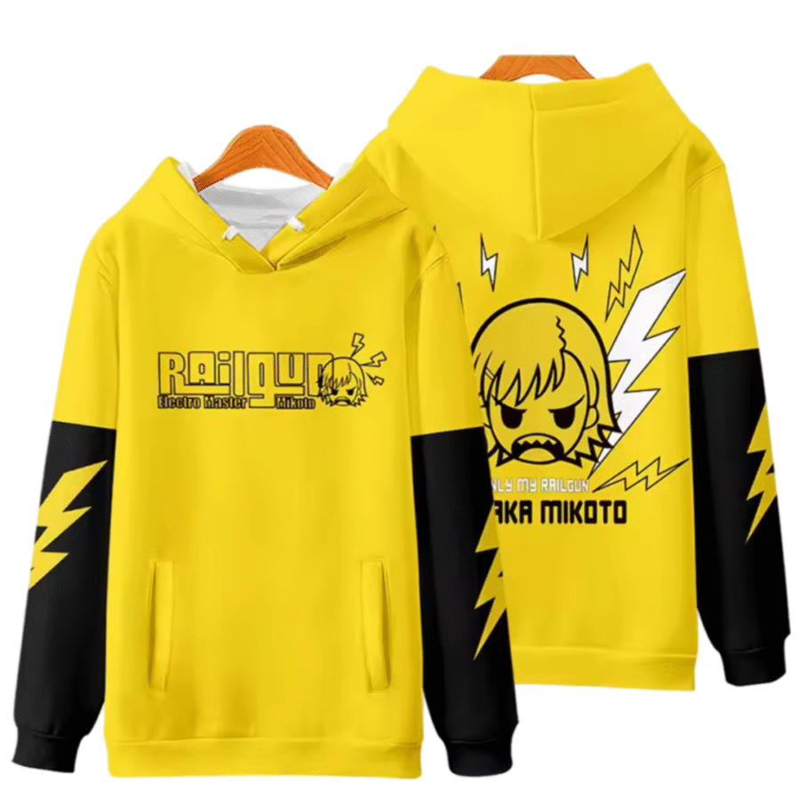 Anime A Certain Magical Index Mikoto Misaka Casual Hoodie Anime A Certain Magical Index Mikoto Misaka Casual Hoodie