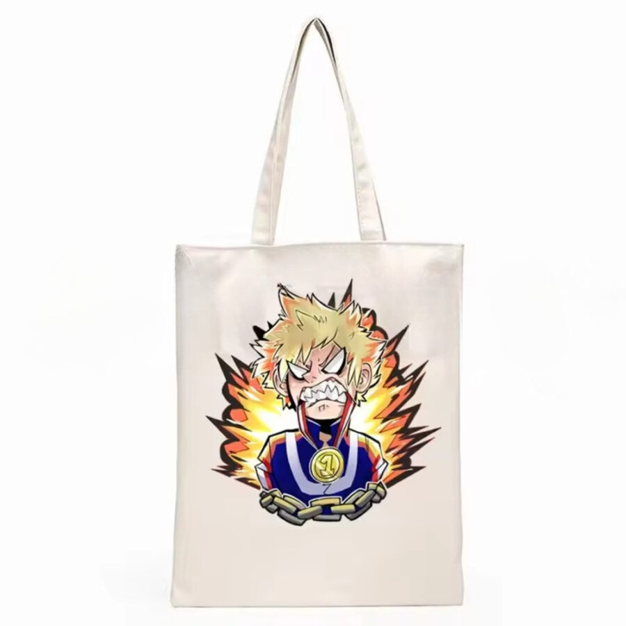 Anime My Hero Academia Angry Katsuki Bakugo Shopping Bag Anime My Hero Academia Angry Katsuki Bakugo Shopping Bag