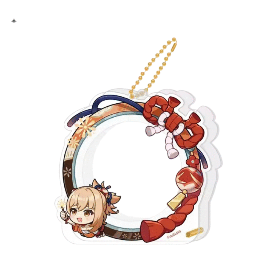 Anime Genshin Impact Yoimiya Acrylic Storage Keychain