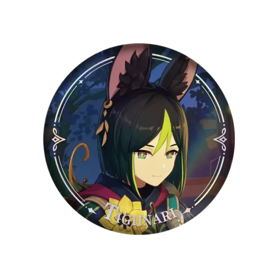 Anime Genshin Impact Tighnari Original Authentic Badge Anime Genshin Impact Tighnari Original Authentic Badge