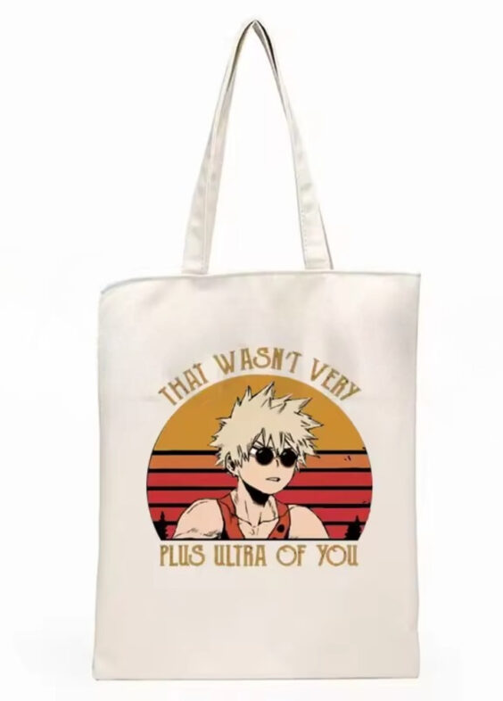 Anime My Hero Academia Katsuki Bakugo Casual Shopping Bag