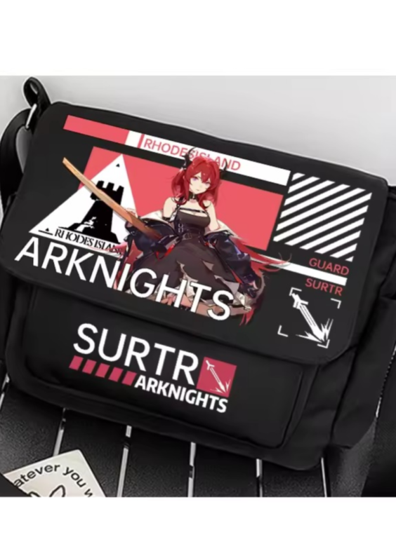 Anime Arknights Surtr Black Shoulder Bag